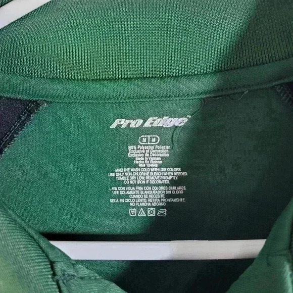 Hawaii Rainbow Warriors Polo Shirt Mens Black And Green Pro Edge Sz Med - Picture 4 of 7